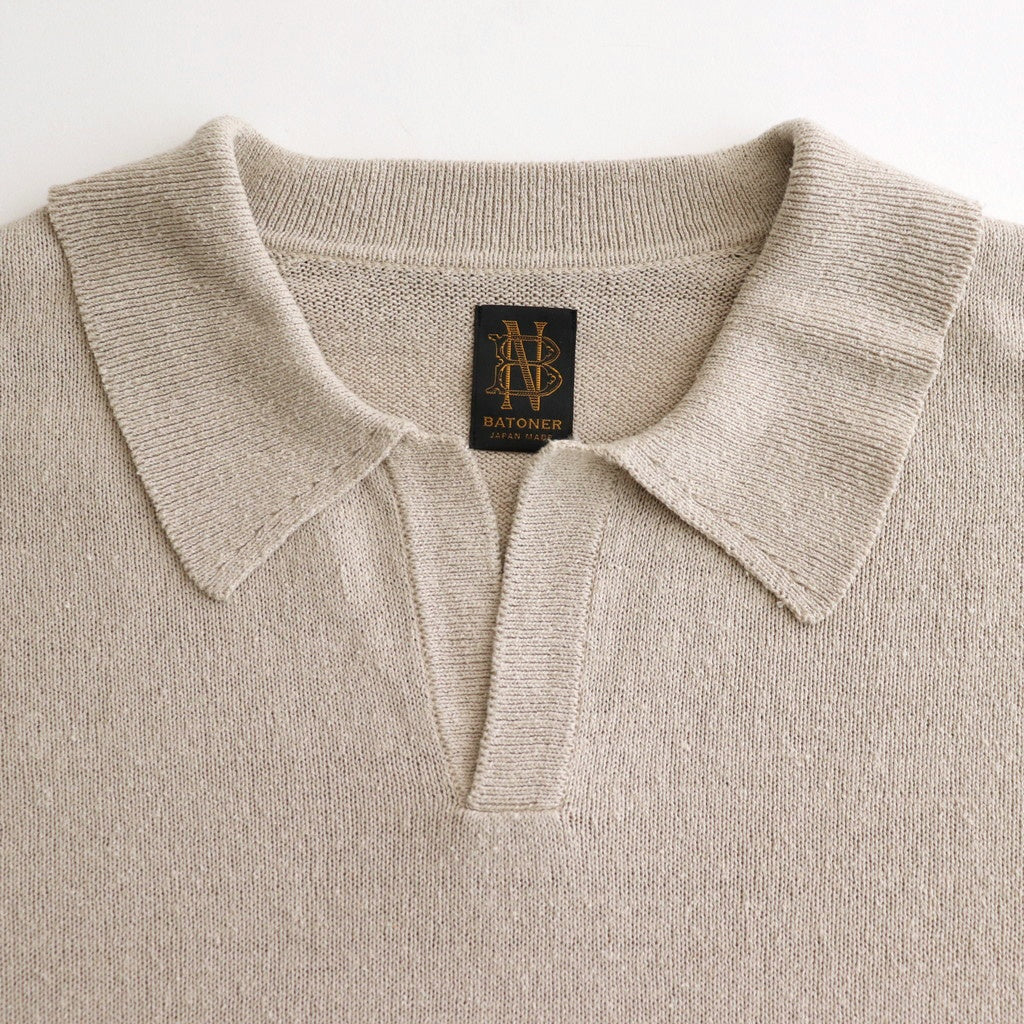 SILK POLO SKIPPER #IVORY [BN-25SM-037]