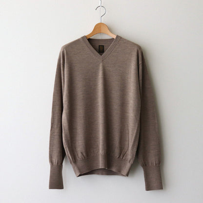 BABY WOOL V NECK #BEIGE [BN-24FM-029]