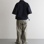 SM FIELD SHIRT SS feather nylon #BlackNavy [25s_SMMS254116]