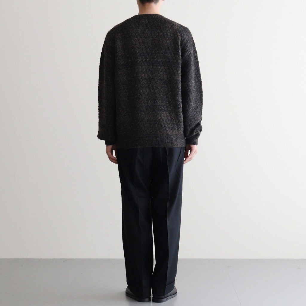 DOUBLE PLEATED WIDE TROUSERS #BLACK [A25C15PT02C]