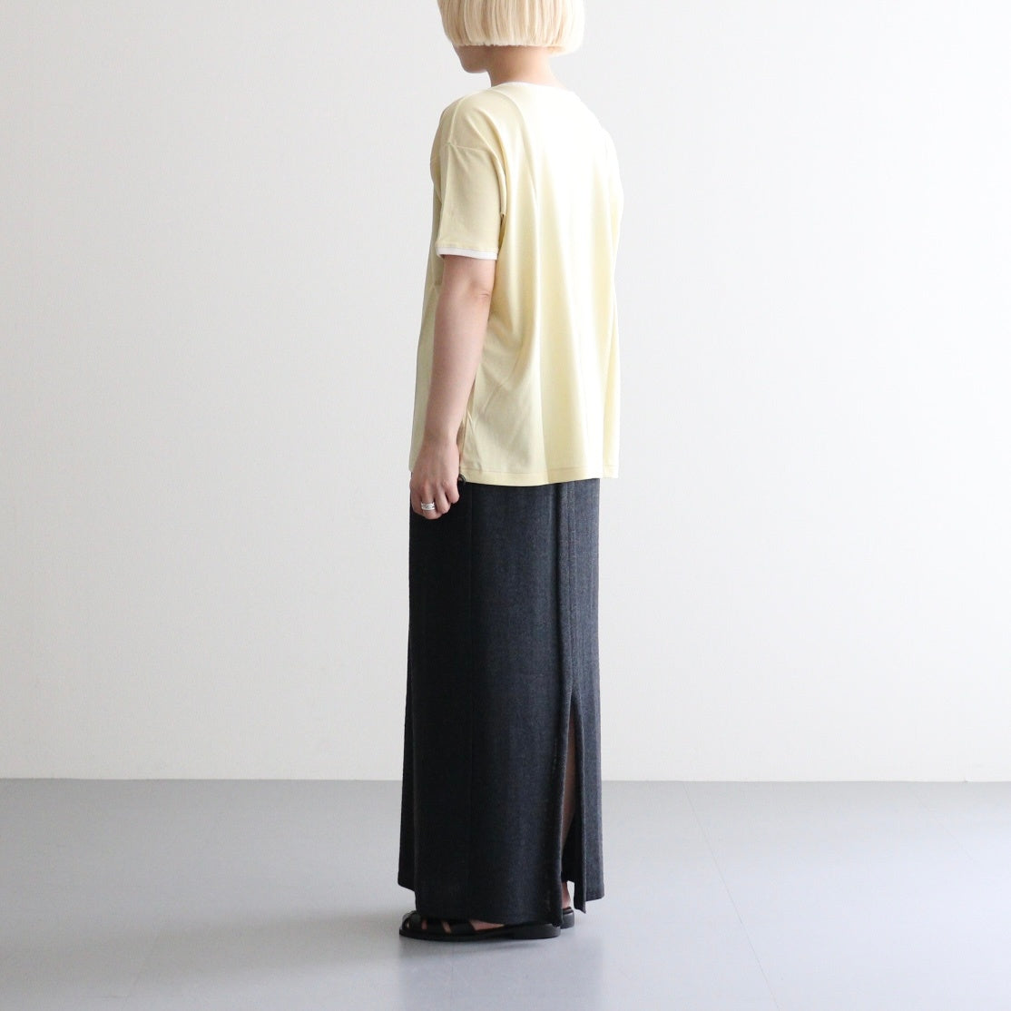 PIMA MOKLODI RINGER TEE #YELLOW × WHITE [26S-BIS-CS61]