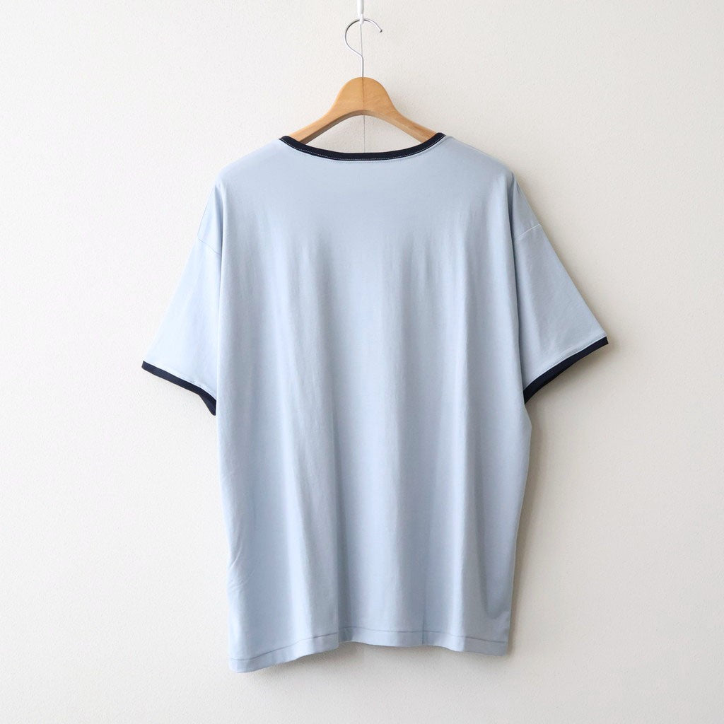 PIMA MOKLODI RINGER TEE #BLUE×NAVY [26S-BIS-CS61]