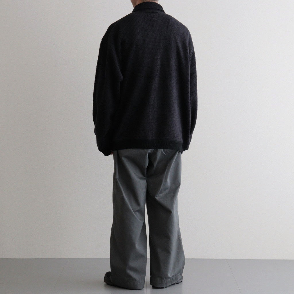 POLARTEC Wool Fleece Sweater Jacket #Black [N25FA051]