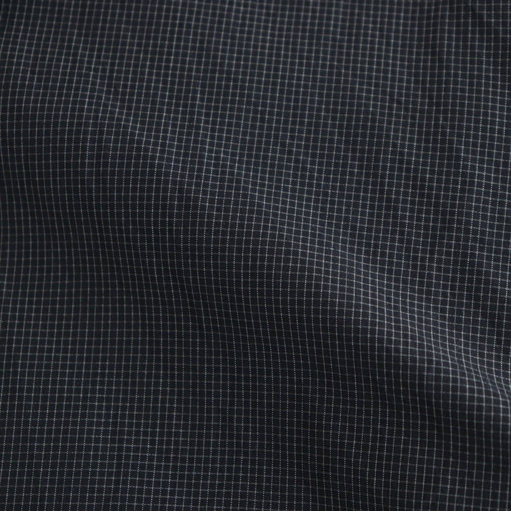 Cottton Silk Check Standard Shirt #Black Check [NEP-SS2645]