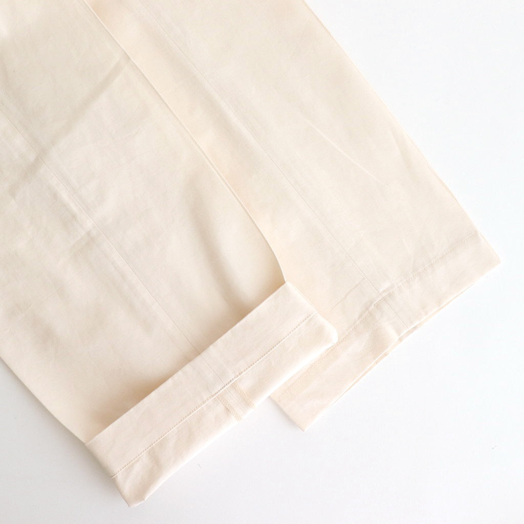 FRONT TUCK ARMY TROUSER #IVORY [251OJ-PT08]