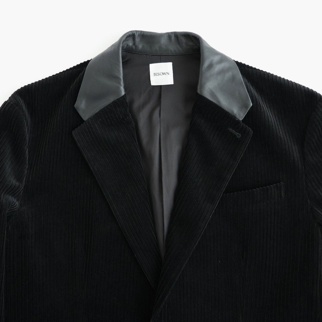 MIXED-WALE CORDUROY TAILORED JACKET #BLACK [26W-BIS-JK11]