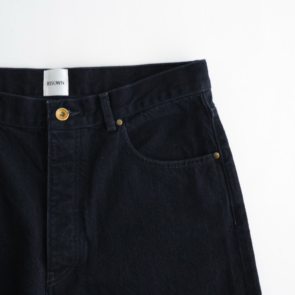 CO/HE PURE STRAIGHT DENIM #W BLACK [26S-BIS-PT05]