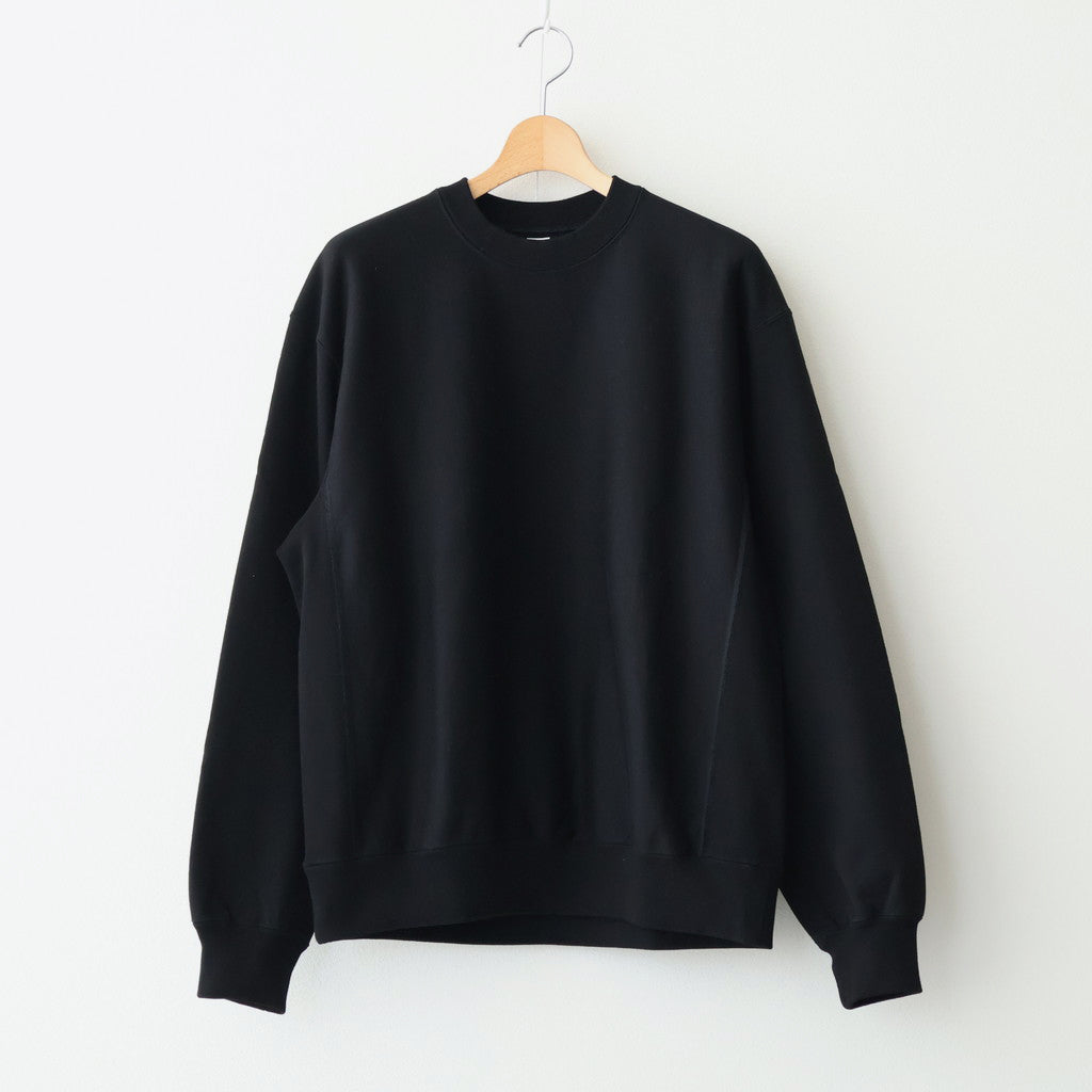 Soft&Hard Sweat Crew-Neck P/O #Black [bROOTS24F21F25]