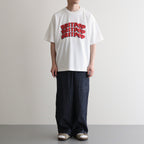 BRITPOP Print Tee WIDE #White×Red-PT [bROOTS25S34A]