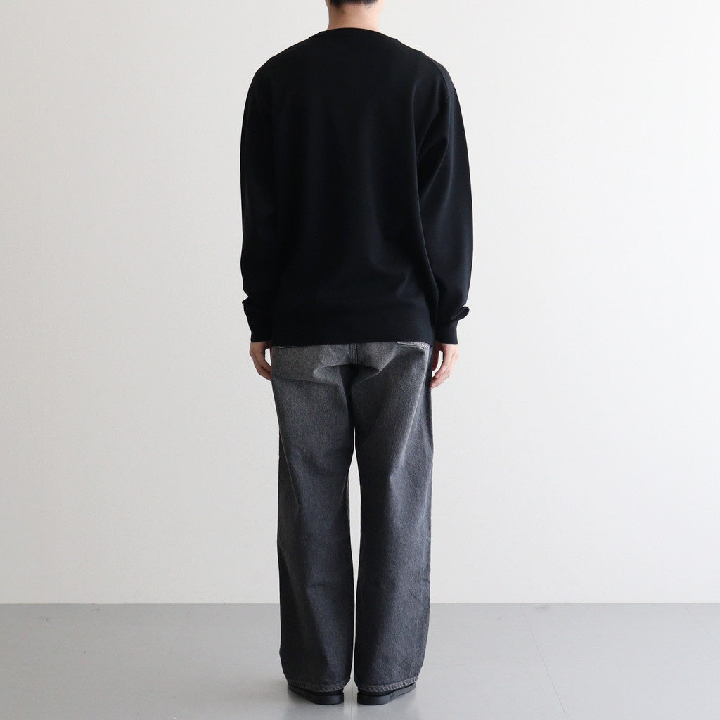 32G SMOOTH WOOL CLASSIC CREW NECK #BLACK [BN-25FM-020]