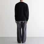 32G SMOOTH WOOL CLASSIC CREW NECK #BLACK [BN-25FM-020]