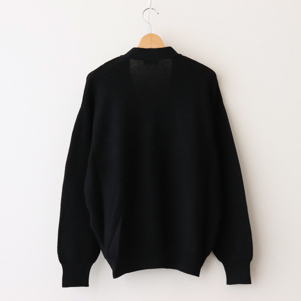Co/Li Garter Stitch Cardigan #BLACK [NEP-SS2534M]