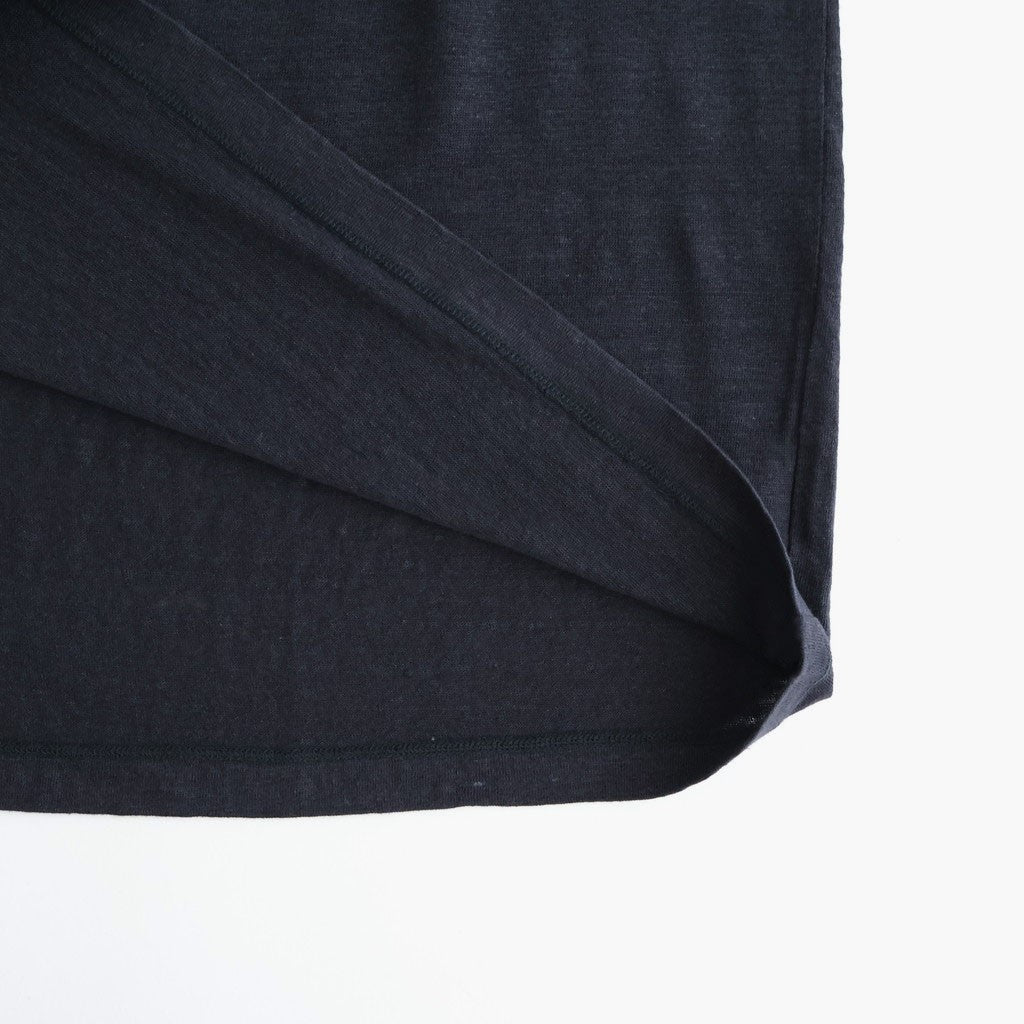 NORMANDY LINEN T-SHIRT #NAVY [BN-26SM-071]
