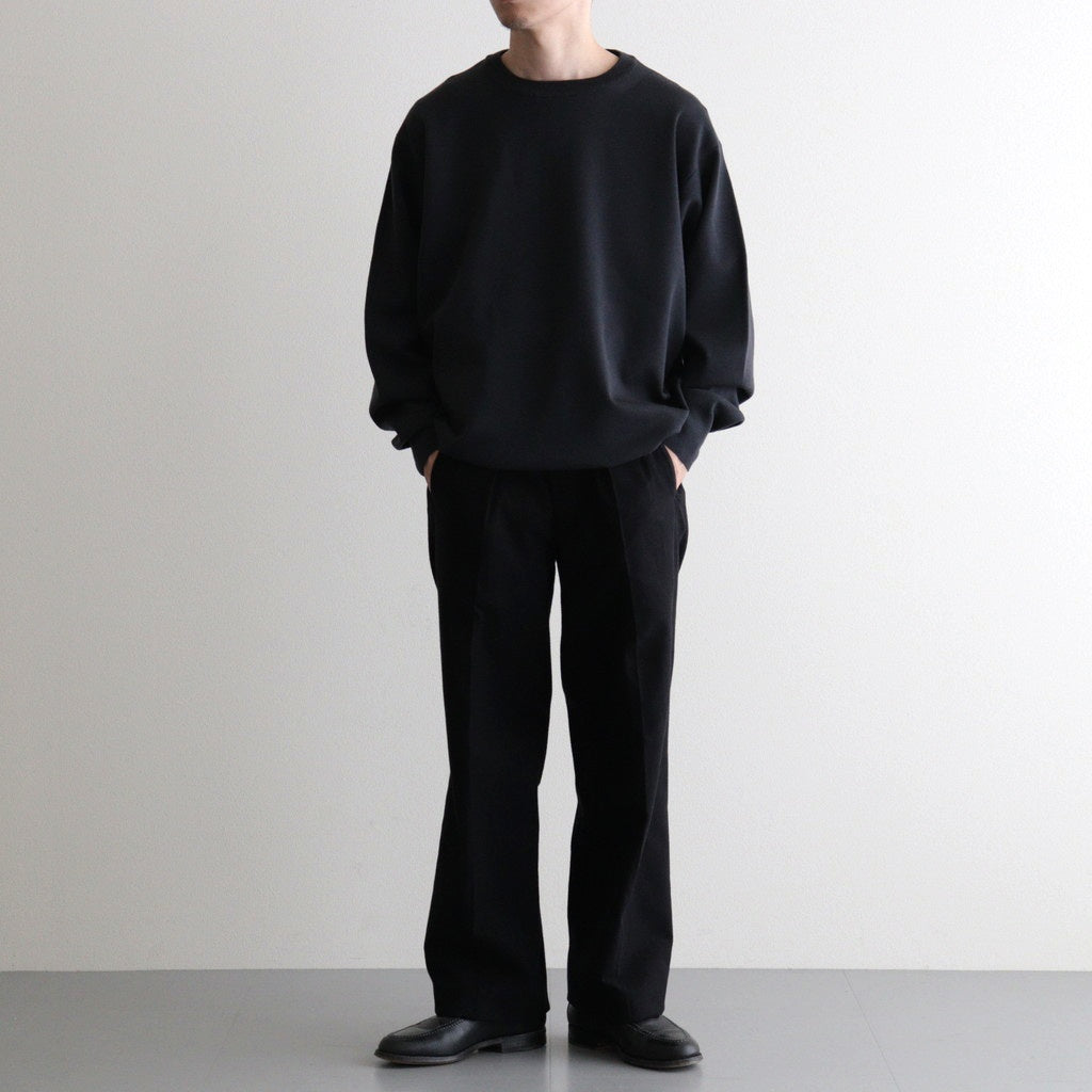 DOUBLE-PLEATED SMARTY TROUSER #ONYX [252OJ-PT08]