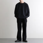 DOUBLE-PLEATED SMARTY TROUSER #ONYX [252OJ-PT08]