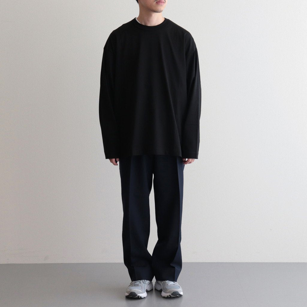 FLAT FRONT TROUSERS #NAVY [A23C-04PT01C]