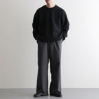 CASHMERE FOX CREW NECK #CHARCOAL [BN-25FM-053]