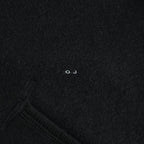 ZIP-FRONT ATHLETIC HOODIE #ONYX [252OJ-CT06]