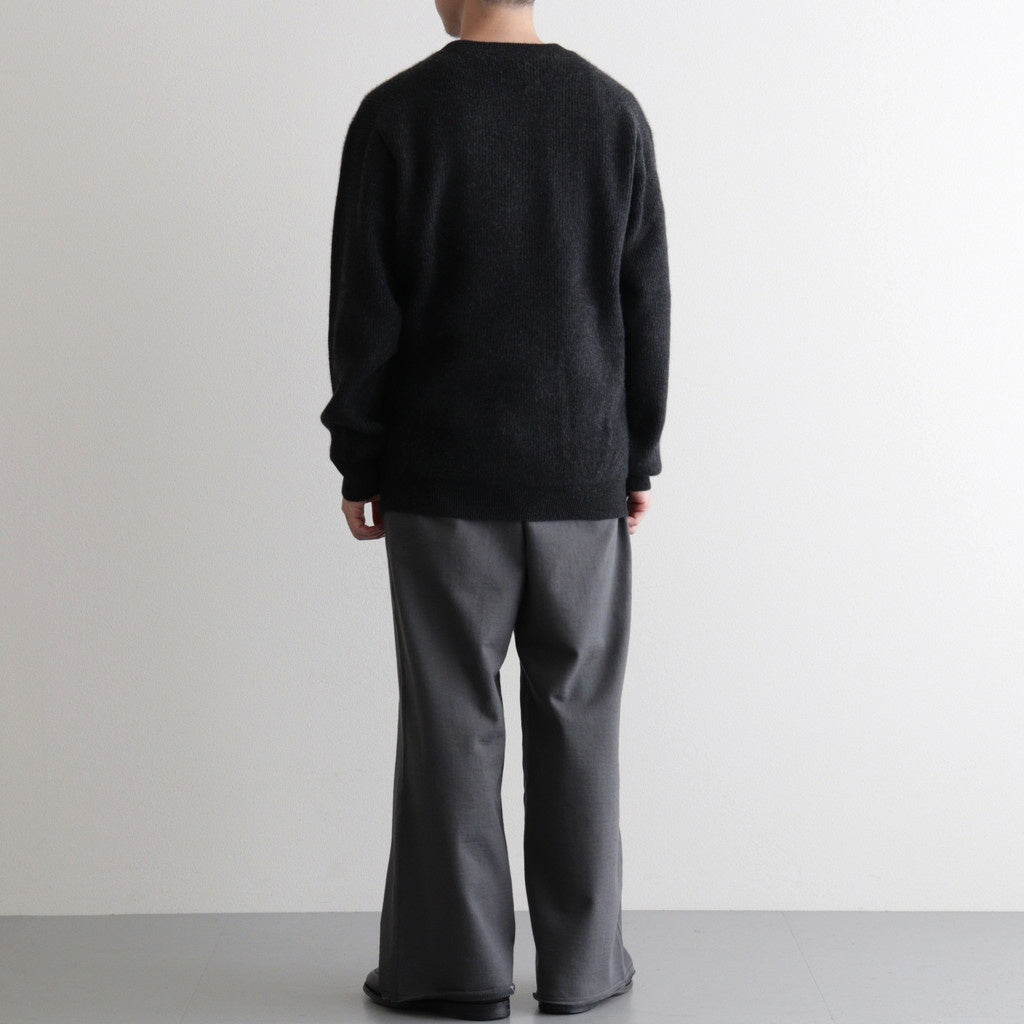 CASHMERE FOX CREW NECK #CHARCOAL [BN-25FM-053]