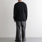 CASHMERE FOX CREW NECK #CHARCOAL [BN-25FM-053]