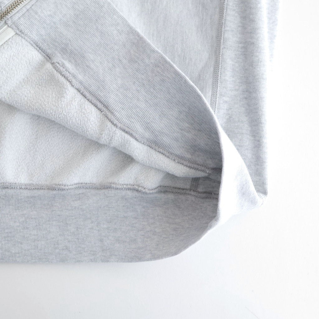 Thin-Sweat Hoodie Zip #HeatherWhite [bROOTS25S24S26]