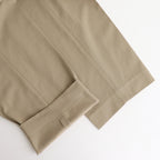 CLASSIC FIT DOUBLE PLEATED TROUSERS #KHAKI [A25A05PT01C]