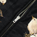 STUNNING VELVET SOUVENIR JACKET(Niwatori to Hiyoko) #ONYX [252OJ-JK12]