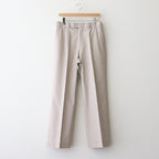 WIDE STRAIGHT TROUSERS #LIGHT GRAY [A25C04PT03C]