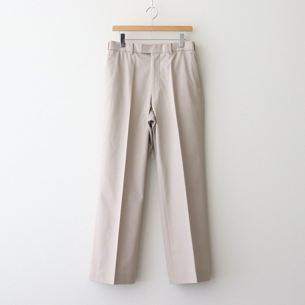 WIDE STRAIGHT TROUSERS #LIGHT GRAY [A25C04PT03C]