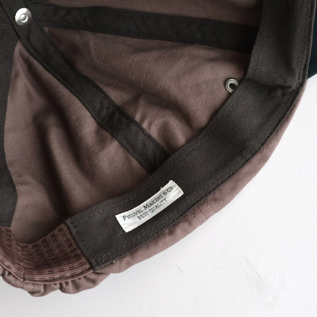 COMBINATION BILL CAP #S.BORDEAUX×NAVY [PMAV-AC05]
