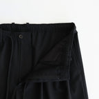 TRIPLE PLEATED EASY TROUSERS #BLACK [A25B03PT01C]