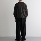 Wool Cupro Easy Wide Trousers #Black [NEP-SS2606]
