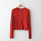 Wool Rib Cardigan #DarkRed [BHSW24F13F26]