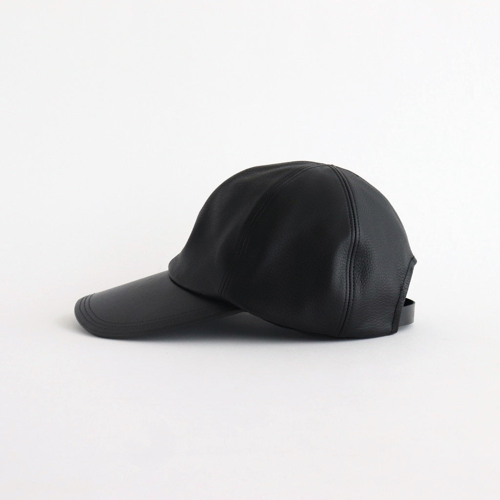 STEERHIDE CURVED VISOR CAP - LAPHROIG (EXCLUSIVE) #BLACK [X01009]