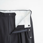 DOUBLE PLEATED BUGGY TROUSERS #CHARCOAL GRAY [M26C06PT01C]