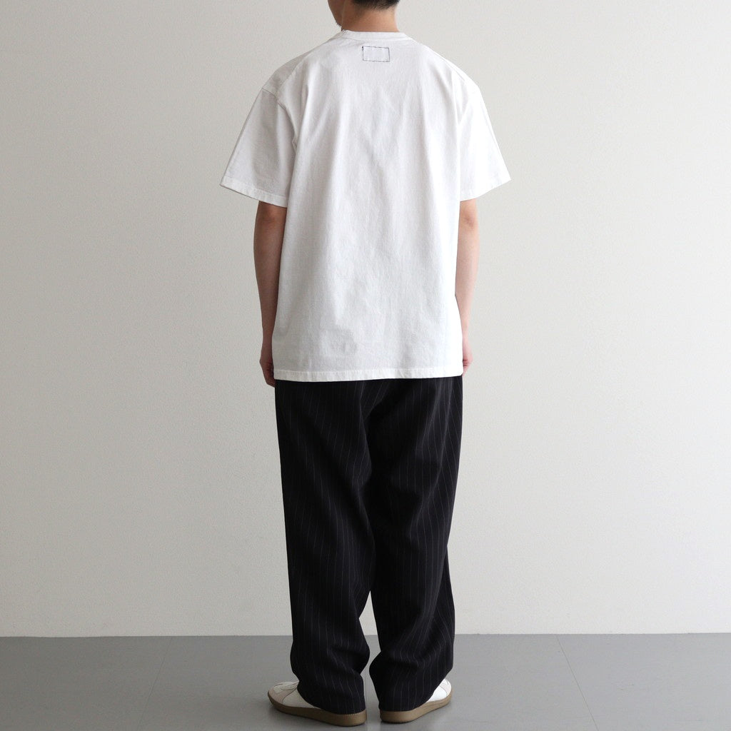 7oz Pocket Tee #Off White X Purple [N25SI102]