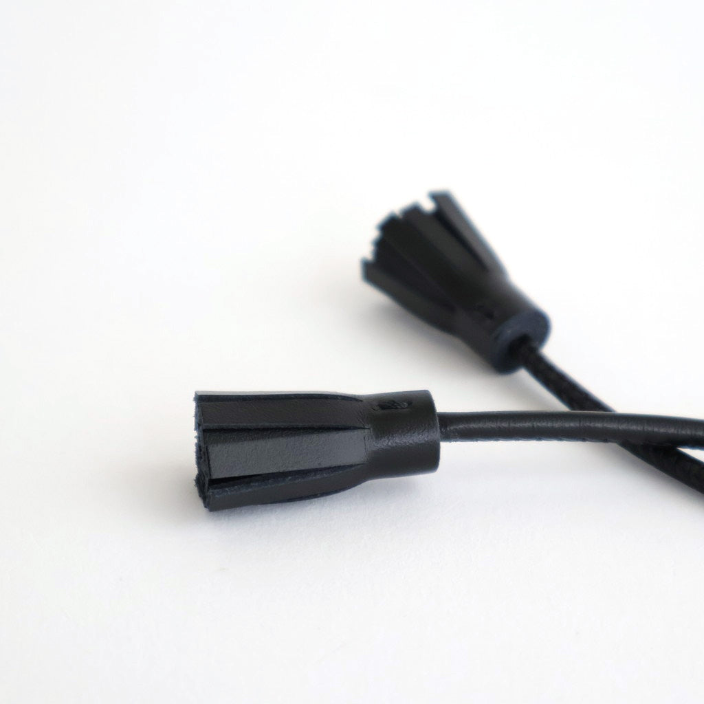 LEATHER STRING BELT #ONYX [252OJ-AC03]