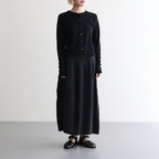 Wool Rib Cardigan #Black [BHSW24F13F26]