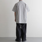 Regular Collar Wind S/S Shirt #Gray [S26SG088]