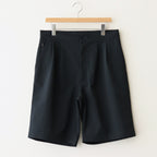 ALPHADRY Double Pleats Shorts #Black [S25SD052]