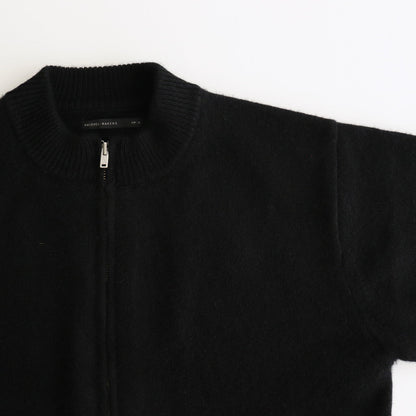 CASHMERE BOTTLENECK CARDIGAN #BLACK [PMLW-KN01]