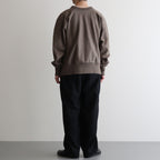 COCOON WIDE EASY PANTS #CHAMBRAY BLACK [M25C12PT03C]