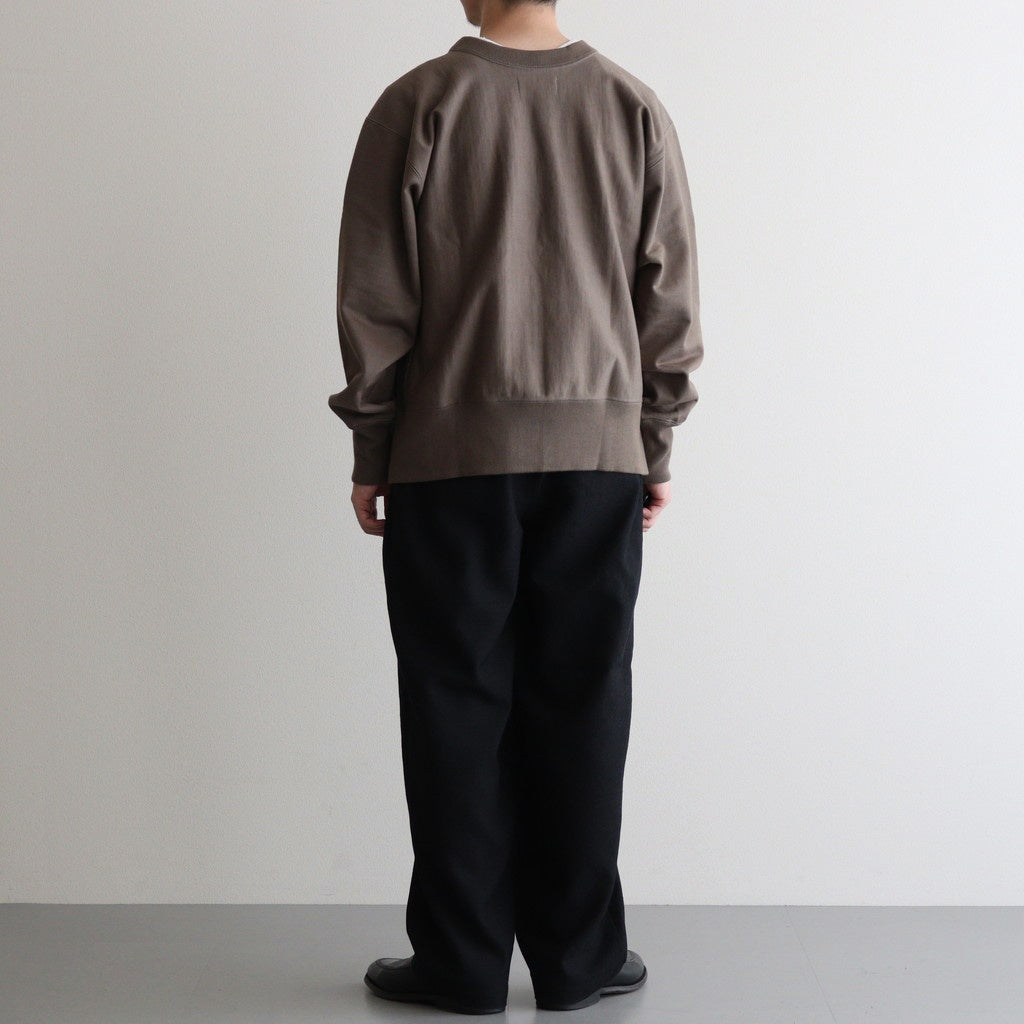 COCOON WIDE EASY PANTS #CHAMBRAY BLACK [M25C12PT03C]