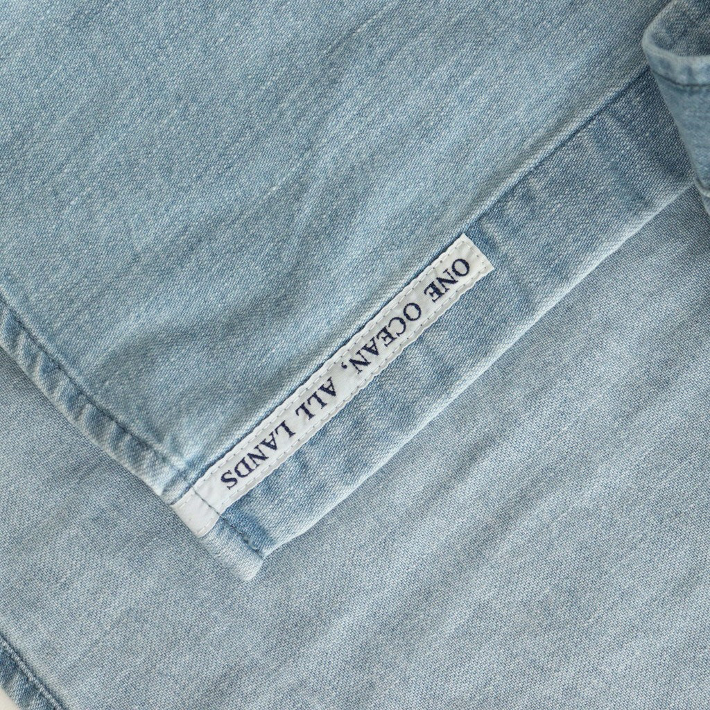 Regular Collar Light Denim Shirt #Indigo Bleach [S25SG087]
