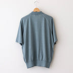 Washi Cotton Knit Polo Shirt #BLUE [NEP-SS2530M]
