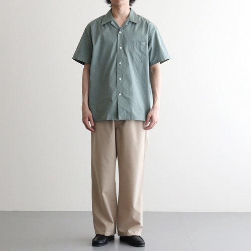 BACK GATHERING SS SHIRT #SAGE GREEN [PMAV-SS04]