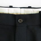 FLAT FRONT WIDE TROUSERS #BLACK [A26C15PT02C]