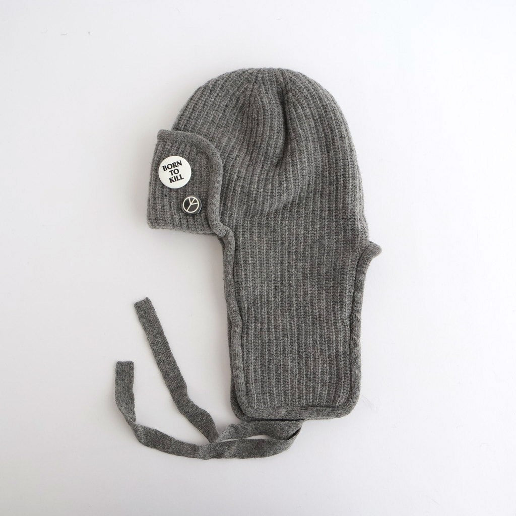 KNIT FLIGHT CAP - UNRULYBOY #GRAY [X01015]