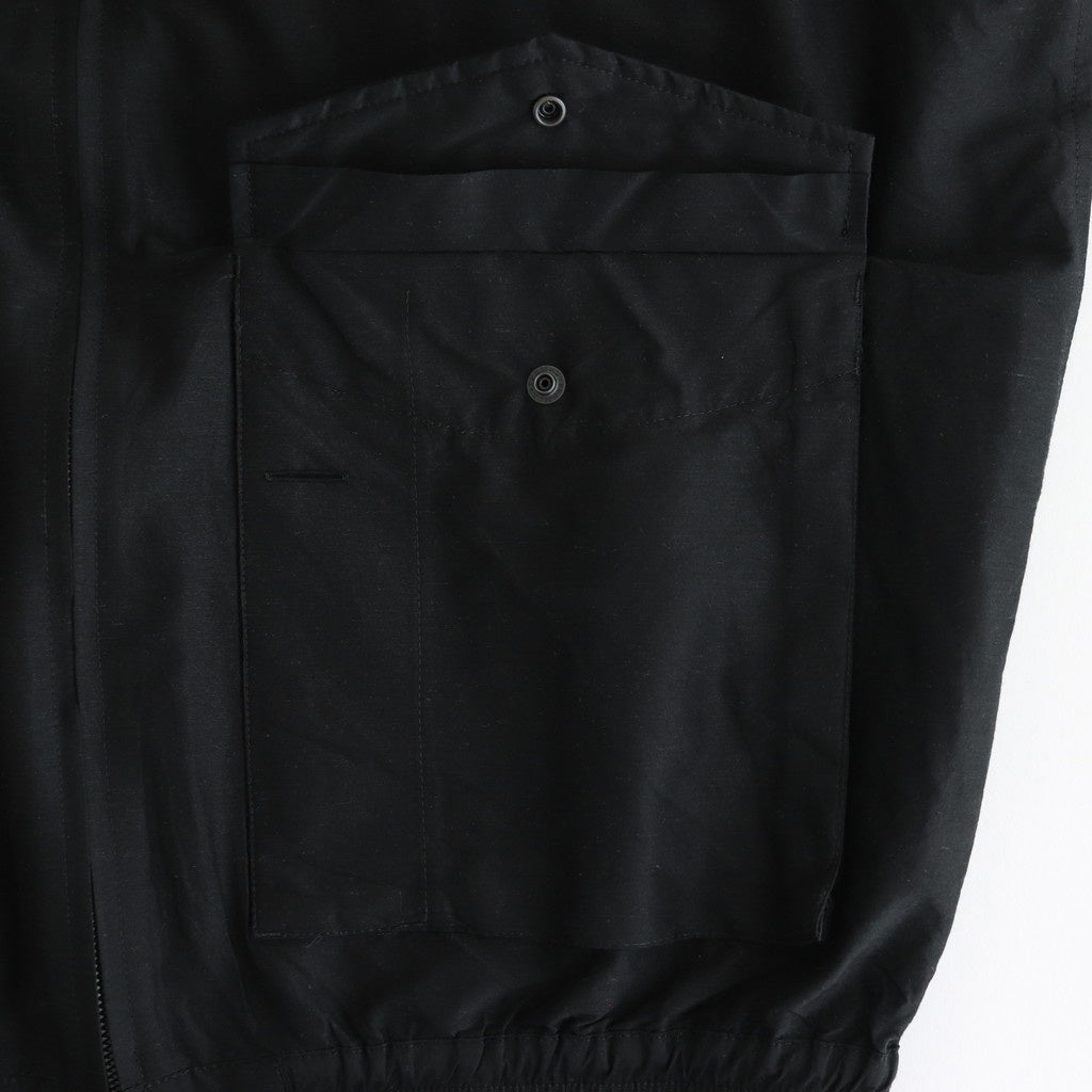 FLIGHT JACKET #CHAMBRAY BLACK [M25C08BL01C]