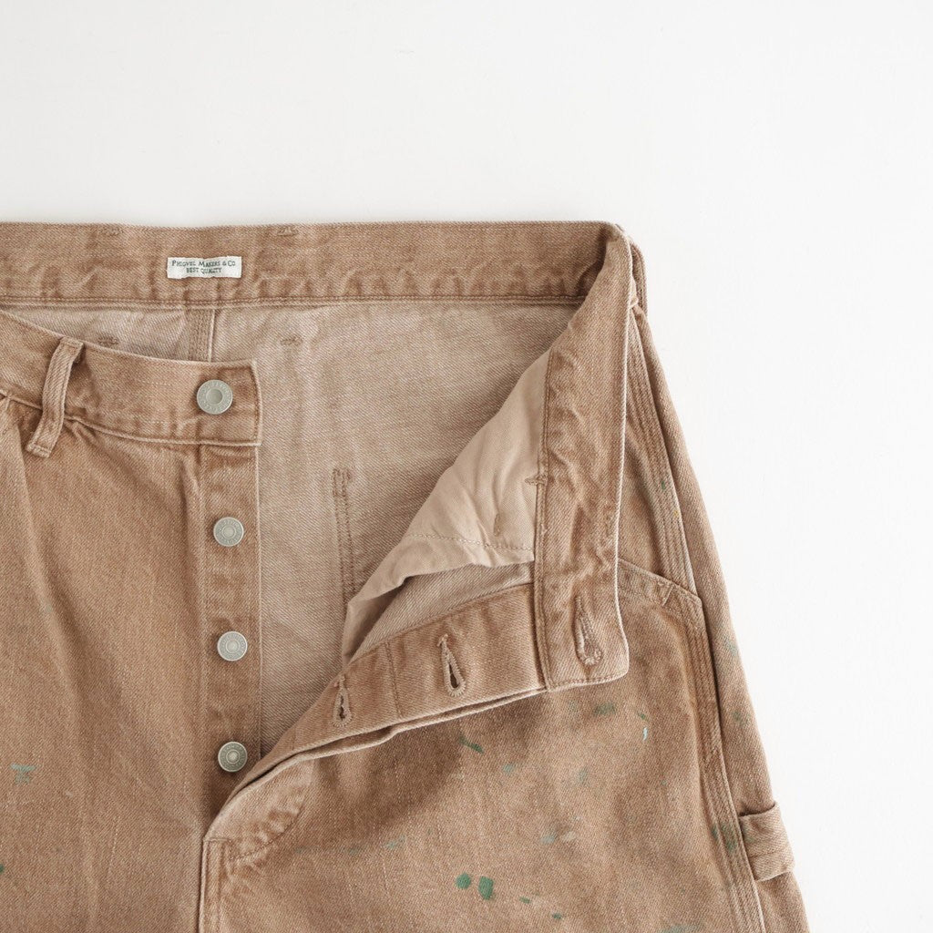 DENIM PAINTER TROUSERS #BROWN(PAINTED) [PMAV-PT10]